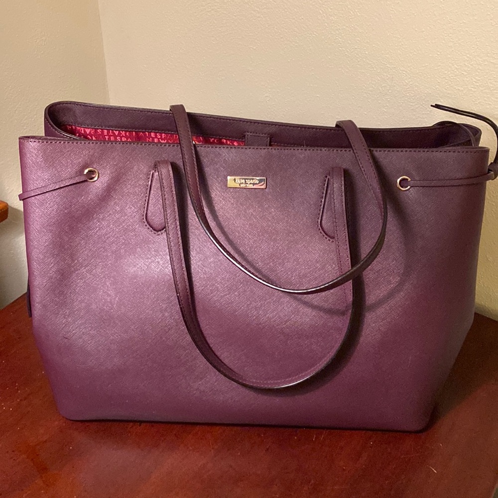 Kate Spade Extra Large Mahogany Ari Tote Bag
